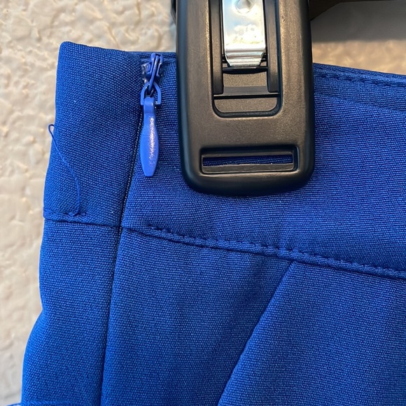 Cobalt blue high waisted trouser shorts size am/ eu-36 - Picture 2 of 3